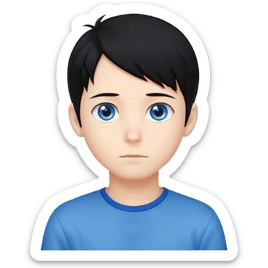 Naruto Anime style boy head no band head sticker