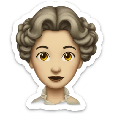 Victorian Lady Burned sticker
