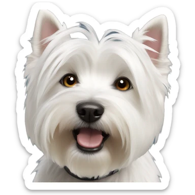 West highland white terrier  sticker