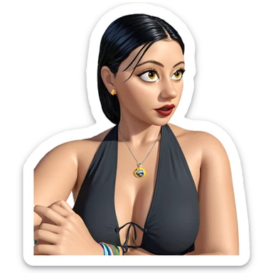 swimsuit beauty in sunlight sticker