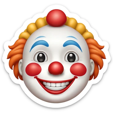 Clown emoji ios sticker