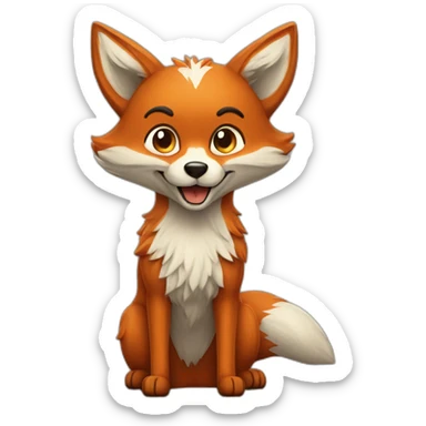 Foxy riéndose a carcajadas sticker