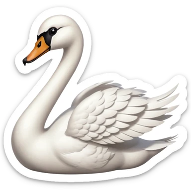Swan sticker