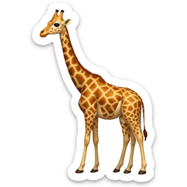 Girafe on proplétá in the heat  sticker