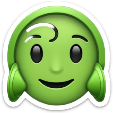 wygeneruj mi emoi animowane z logiem spotify prawdziwym logo sticker