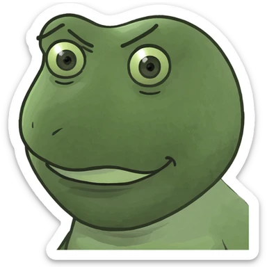 a pik me girl make side eye sticker