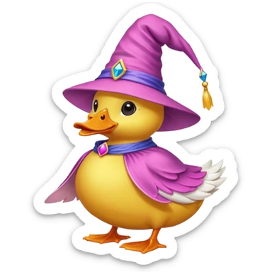 duck in pink wizard hat







 sticker