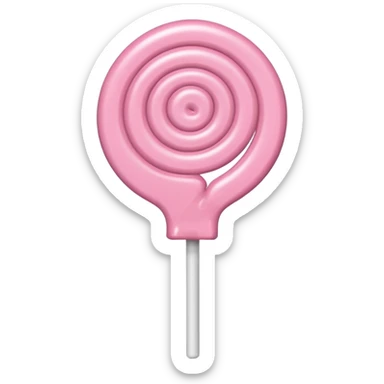 light pink lollipop sticker