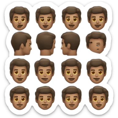 Hombre sin cabello con perilla jugando fútbol con venezuela vinotinto sticker