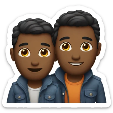 Gay couple sticker