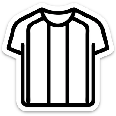 Make the outline thicker while keeping the minimalist Airbnb category icon style, preserve Messi's Argentina jersey and transparent background. sticker