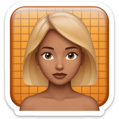 overlapping images, one realistic and one digital grid sticker