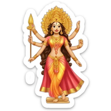 Goddess durga sticker