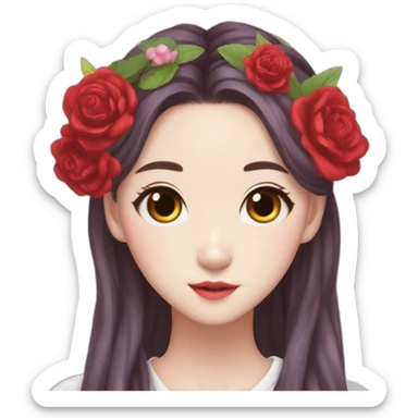 kpop-girlband-red velvet-irene- butterfly-wing- flowercrown sticker