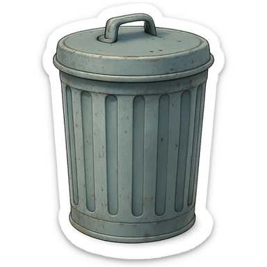 ghibli style trashcan sticker