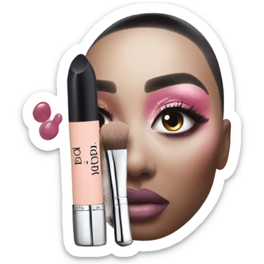 dior makeup  sticker