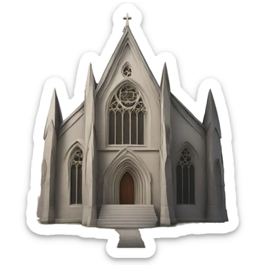 Gothic church sticker