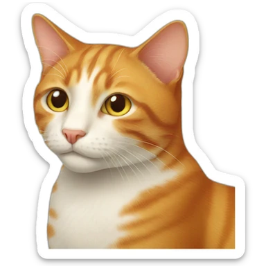 ginger cat sticker