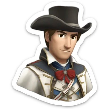 Connor's avatar in Assassin's Creed 3 sticker