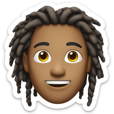 nonchalant dreadhead sticker