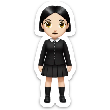 wednesday addams sticker