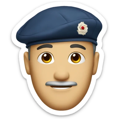 French beret sticker