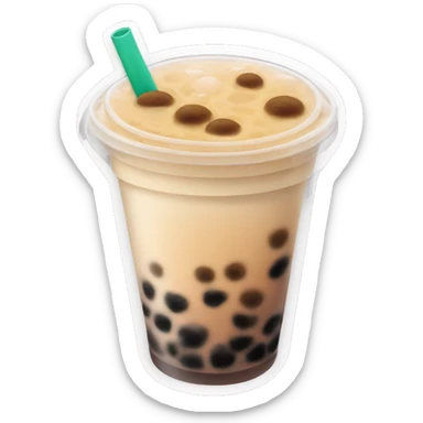 Bubble tea sticker