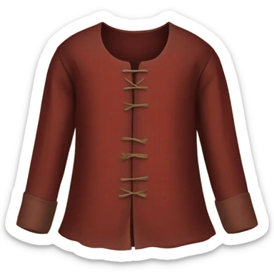 medieval shirt red sticker