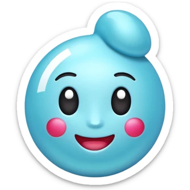 Crea emoji de verificado en tik Tok celeste sticker