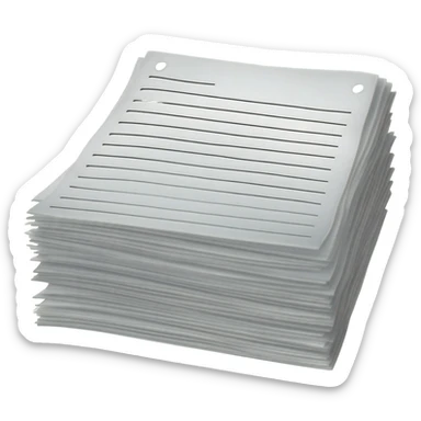 Hojas de papel escritas sticker