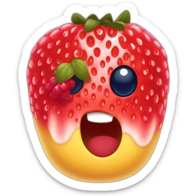 fraise,framboise et myrtille sticker