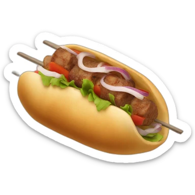 a kebab sticker