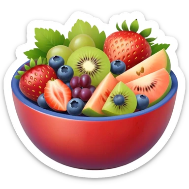 bowl of fruit salad























 sticker