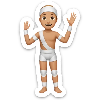 Ich fühle mich fröhlich, weil ich taglich positive Lust habe. Außerdem habe ich gestren Unfall gemacht. Uhhh aber … ich bin stark 💪🏼🦿🦾 sticker