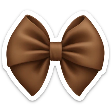 Brown bow  sticker