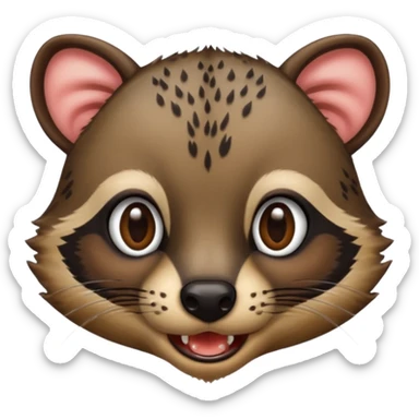 civet is drooling sticker