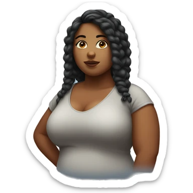 thick girl sticker