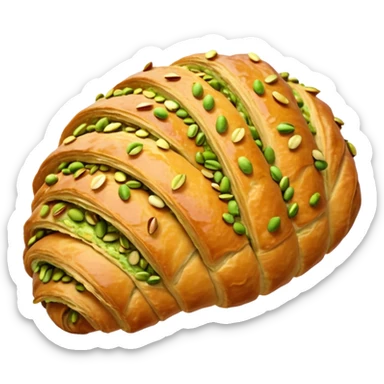 pistachio croissant sticker
