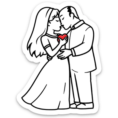 Russian and Mexican couple kissing sticker