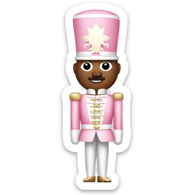 Light pink nutcracker sticker