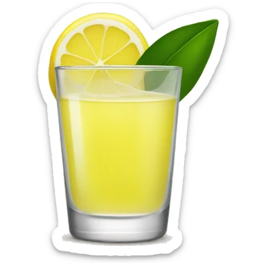 Lemon and shots sticker
