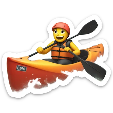 Kayaking sticker