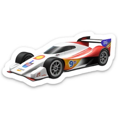 racecar side view sticker