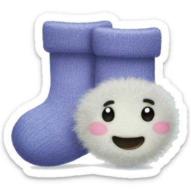 fuzzy socks sticker