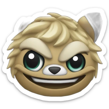 stormy hurricanes mascot sticker