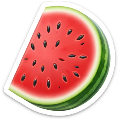 juicy watermelon slice sticker