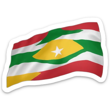 Kurdistan iraq flag sticker
