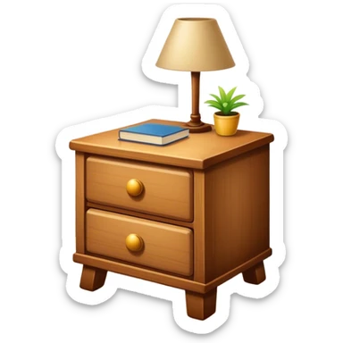 bedside table plain sticker