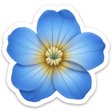 Blue flower  sticker