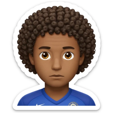 Chelsea player Esteban, with short curly hair and dark skin. sticker